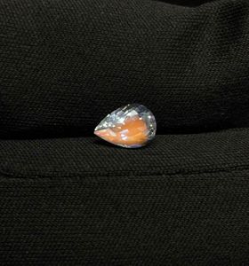 Pierre de lune arc-en-ciel naturelle brillante, facettée, multi-feux, taille poire. Pierre de lune arc-en-ciel africaine taille poire. - Product Image 4