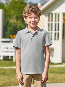 Polo rétro respirant 100 % coton, haute qualité, manches courtes, décontracté, pour le golf et les sports de plein air, personnalisable pour enfants - Product Image 5