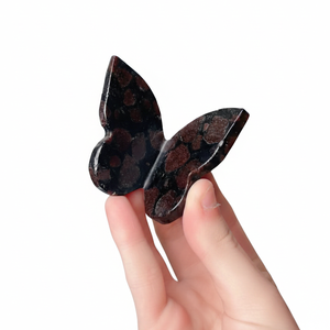 Papillon volant en cristal de grenat de haute qualité, pierre de guérison, ailes sculptées en 3D, décoration intérieure, vente en gros - Product Image 2