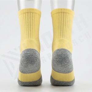 Thick Cushion Running <b>Socks</b> Quarter <b>Sports</b> <b>Men</b> Athletic Breathable High Impact Support Gym Workout Durable Customized Color - Product Image 2