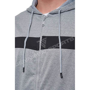 Ensemble survêtement homme personnalisé en molleton léger pour l'hiver, pantalon de survêtement et sweat-shirt, style streetwear sportif - Product Image 2