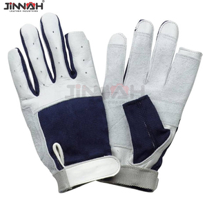 Rowing Boat Fishing <b>Kayaking</b> All Water Sports-Perfect UV Protection PU Leather <b>Gloves</b> Hook Loop Closure Breathable - Product Image 6