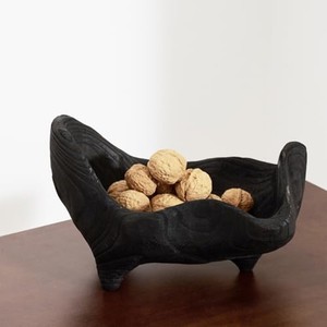 Bol de service Art Déco en bois de Sheesham, vente en gros |   Bol à fruits en bois artisanal - Product Image 1