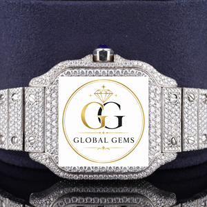 Reloj de Diamantes Moissanite con Acabado Brillante de Excelente Calidad para Hombre o para Fiestas, Disponible a Buen Precio - Product Image 4