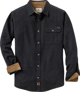 Chemise à carreaux en flanelle à manches longues pour homme avec logo personnalisé, coupe classique, en coton brossé, boutonnée, décontractée, pour le travail, fabriquée par le fabricant - Product Image 1