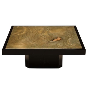 Unique Design coffee <b>table</b> luxury brass cocktail <b>table</b> Belgian midcentury center <b>table</b> resin agate stone inlay <b>table</b> - Product Image 1