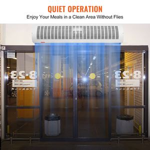 Barriera d'Aria Commerciale da Interno da 48 Pollici, Super Potente, 2 Velocità, 1650 CFM, Montaggio a Parete, per Porte, Ventilatore per Porte Interne, Elettrodomestico AC - Product Image 3