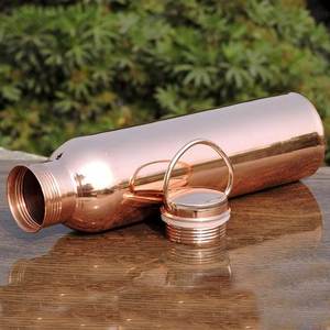 Pure <b>Copper</b> <b>Water</b> <b>Bottle</b> for Gym Yoga Workout <b>Copper</b> <b>Water</b> <b>Bottle</b> India Pure With Handle Drink 950 ml for Camping - Product Image 5