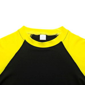 เสื้อรัดรูปแขนยาวสำหรับผู้ชาย สีดำ-เหลือง แห้งเร็ว เหมาะสำหรับฝึกซ้อม BJJ ยิวยิตสู - Product Image 3