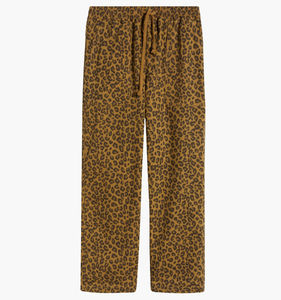 Pantalon décontracté unisexe style streetwear imprimé léopard rétro, coupe large, service OEM en gros, pour hommes, style hip-hop empilé - Product Image 4