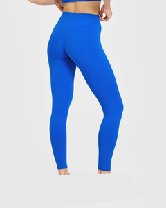 Leggings de yoga décontractés taille haute pour femmes en tissu respirant Spandex/Polyester avec taille élastique – Vente en gros - Product Image 2