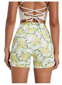 Women Nylon Yoga Cycling Shorts High Elasticity Bare Feel Tight Summer Biker Shorts Non See Through Workout Sports <b>Pants</b> - Product Image 5