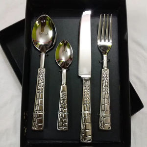 Luxury Metal Flatware Traditional Design Stainless Steel Flatware <b>Set</b> Hand Polished Creative Designer Handles High Quality - Product Image 1