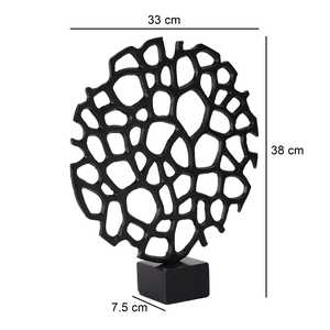 Jaffs Exports Modern Abstract Aluminum Sculpture Irregular Geometric Design Handmade Artistic Eco-Friendly Tabletop <b>Decor</b> Living - Product Image 2