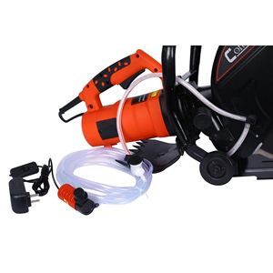 Sierra cortadora eléctrica de hormigón húmedo/seco de 14 "con accesorio de línea de agua, rodillo guía de corte, rodillo cortador de sierra - Product Image 2