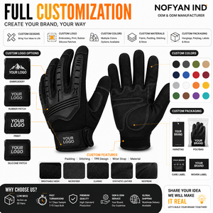 Gants de sécurité avec logo personnalisé, résistants aux chocs TPR, gants de travail pour mécaniciens, antidérapants, industriels, marque privée, gants de sécurité OEM/ODM - Product Image 3