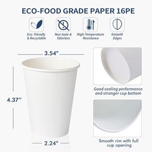 Confezione da 270 Bicchieri di Carta Usa e Getta per Caffè e Bevande Calde, Resistenti e Facili da Usare - Product Image 1