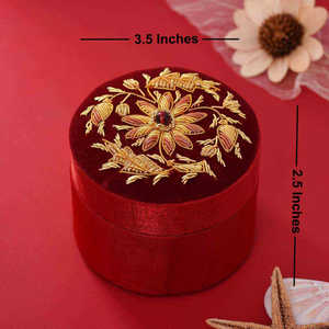 Boîte à bijoux de luxe en carton, gravée, avec fermeture magnétique, forme papillon, taille personnalisée, pour mariage, organisateur de rangement pour mariée - Product Image 4