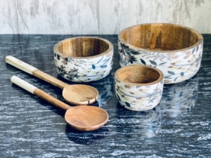 Juego de Servicio para Invitados, Elegante Tazón para Frutas Mediano de Madera de Mango Marrón, Ecológico y de Lujo, Utensilios de Cocina, Decoración para el Hogar, Hoteles y Restaurantes - Product Image 2