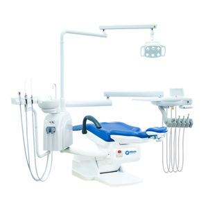 Poltrona Odontoiatrica Professionale Avanzata in Metallo con Cuscino in Vera Pelle, Sputacchiera Auto-Pulente, Mobile Girevole a 45°, Certificazione CE, 2 Anni di Garanzia - Product Image 2