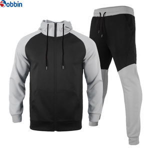 Ensemble de vêtements unisexes tendance, costume d'automne, sweat à capuche décontracté pour homme, combinaison sportive décontractée avec empiècements contrastés, vêtements pour homme - Product Image 4