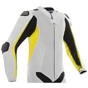 Tuta da <span class=keywords><strong>Moto</strong></span> Personalizzata da Uomo Taglie Forti in Pelle con Protezioni Traspirante Impermeabile Antivento per Corse e Crociere - Product Image 2