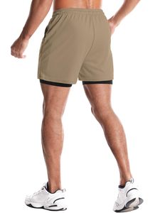 Men's Factory Custom Solid Training Shorts Quick Dry Breathable Poly-Spandex <b>Mid</b>-Length Casual Athletic Wear High Quality Add - Product Image 3