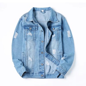 Wholesale Women's Casual <b>Quilted</b> Denim <b>Jacket</b> SOLID <b>Pattern</b> Plain Jeans Denim <b>Jacket</b> For Autumn Wholesale Price - Product Image 2
