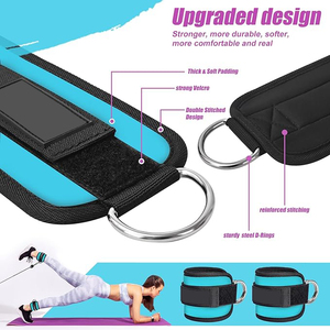 Sangles de cheville en néoprène souples pour machine à câble, accessoire de sécurité pour entraînement fitness, unisexe - Product Image 2