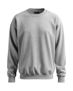 Sweat-shirt à col rond pour homme, coupe classique, couleur unie, coton, molleton français, pull-over décontracté, vêtements d'automne - Product Image 3