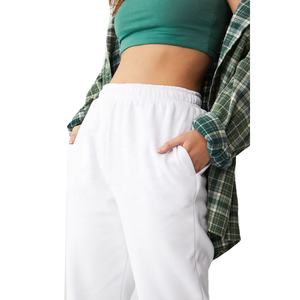 Haute qualité 100% coton femmes survêtement pantalons de survêtement confortable coupe ajustée pantalon d'entraînement Logo en gros empilé sueur femmes - Product Image 3