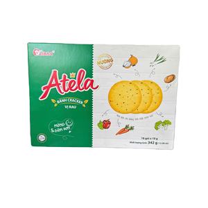 Delicioso ATELA Vegetal Crispy Crackers 342G Snack saludable y crujiente Venta al por mayor OEM Vietnam - Product Image 6