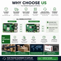 Motherboard Komputer Single Board Raspberry Pi 5 & Pi 4 2GB 4GB 8GB 16GB Tersedia, Original SBC untuk IoT AI Penggunaan Industri