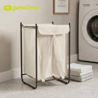 Panier à linge en acier moderne et durable avec couvercle, idéal pour le rangement domestique et la lessive (OEM Factory Storage Furniture Home Storage TC Bag Basket)