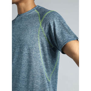 T-shirt à manches courtes 100% coton pour homme, style basique, couleur unie, col rond, imprimé - Product Image 4