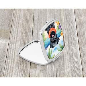 Affenpinscher Luau Compact Travel <b>Makeup</b> <b>Mirror</b> Handheld Folding Pocket Decorative <b>Mirror</b> for Women and Girls Gift - Product Image 2