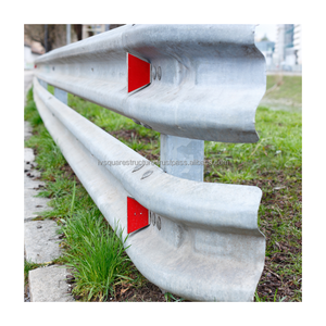 Barrière de sécurité routière en acier Q235 galvanisé à chaud H1W2, type W, pour autoroute - Product Image 1