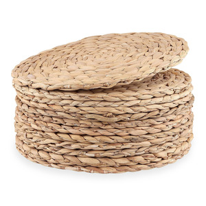 Magnifiques sets de napperons en jacinthe d'eau, décoration de table de luxe, vaisselle naturelle pour mariage. - Product Image 5