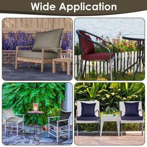 Set di Cuscini Impermeabili per Sedute da Esterno, Arredo da Giardino con Cuscino Posteriore Rimovibile, Imbottitura Profonda Resistente allo Sbiadimento - Product Image 6