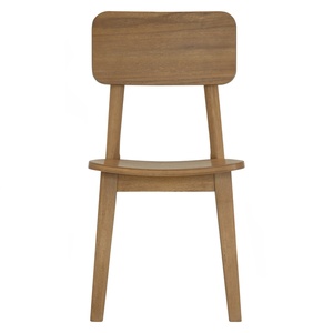 Chaise de bureau et de salle à manger en bois massif, durable, minimaliste, style nordique, pour petit espace, appartement, hôtel - Product Image 2