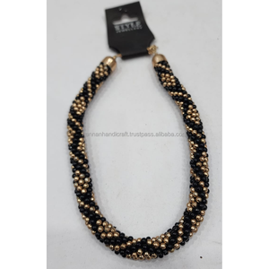 Collier en résine rectangulaire multicolore fait main, écologique, thème amour, qualité supérieure, pour femme, d'Inde, look tendance, fermeture à vis - Product Image 5