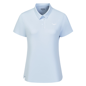 Kempa Gear White Women's <b>Golf</b> for Shirt Breathable Solid Quick Drying Polyester Short Sleeve Collared Top - Product Image 2