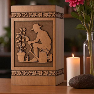 Custom Engraved Wooden Resin Urn Box: Pet/Human <b>Memorial</b> <b>Keepsake</b> urn <b>Memorial</b> <b>Keepsake</b> by AYAANS - Product Image 2