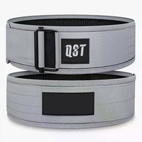Ceinture de musculation en néoprène et nylon de 4 pouces, équipement de musculation pour la salle de sport avec levier antidérapant Pro pour l'entraînement avec poids, unisexe