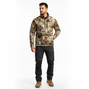 Chaqueta Táctica de Camuflaje para Hombre, Forro Polar, Cierre de Cremallera, Estilo Pullover, Abrigo Térmico para Exteriores - Product Image 4