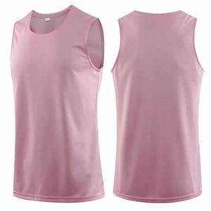 Camiseta de Baloncesto Personalizada con Número Bordado de Alta Calidad OEM, Camiseta de Baloncesto Básica sin Mangas con Cuello Redondo para Hombre - Product Image 1