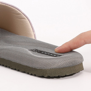 Vero&nique Purple Bamboo Charcoal Odor-Resistant <b>Slippers</b> - Elegant and Simple Home Decor - Product Image 4