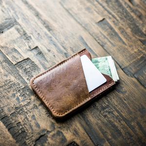 Cartera minimalista de béisbol, tarjetero hecho a mano único, regalo de Navidad hecho a mano, 2017 - Product Image 2