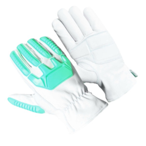 Guantes de Seguridad para Mecánicos de Cuero de Cabra, Resistentes a Cortes, con Forro de Tela de Felpa y Protección de Impacto de Goma TPR, Transpirables - Product Image 6