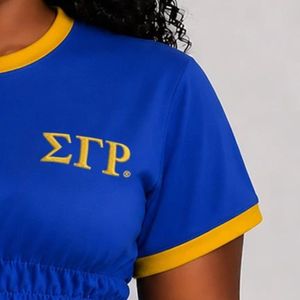 Camiseta Corta con Cuello Redondo para Mujer, Estilo Casual, Moderna, de Manga Corta, con Estampado Gráfico, Estilo Retro, Inspirada en la Hermandad - Product Image 5